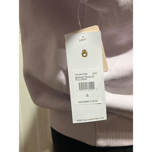 Spiritual Gangster Womens Lavender Crewneck Sweatshirt Long Sleeve Casual Pullov - Picture 8 of 12